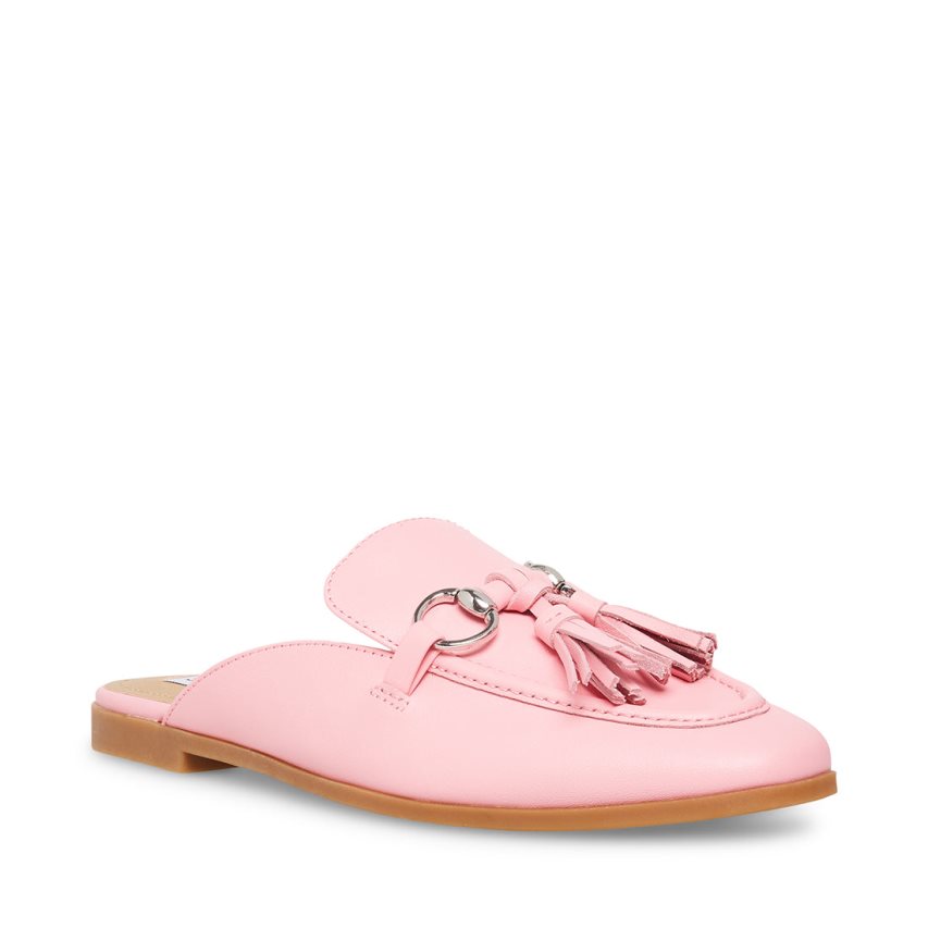 Pink Steve Madden Cayler Leather Women's Mules | PH 3150XPL